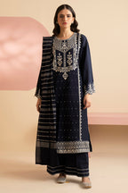 Embroidered Kurta Dupatta Trouser - 3337