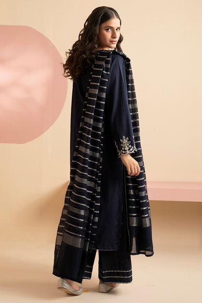 Embroidered Kurta Dupatta Trouser - 3337