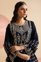 Embroidered Kurta Dupatta Trouser - 3337