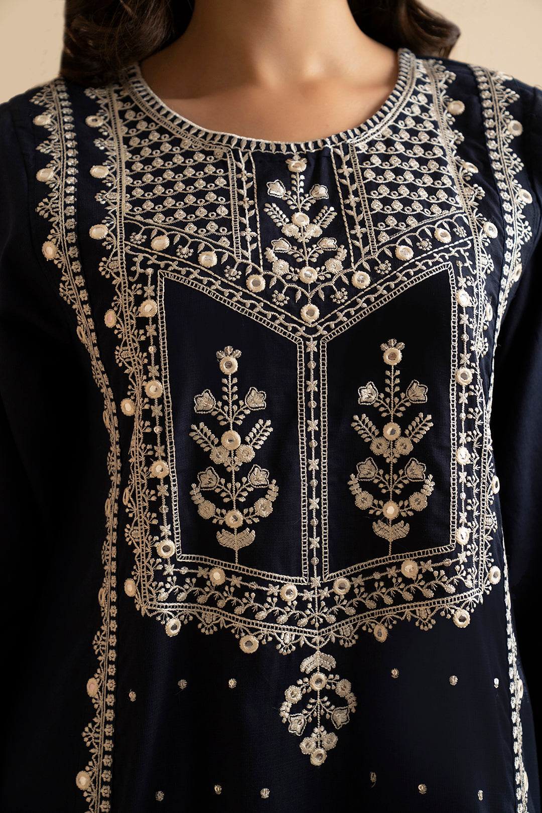 Embroidered Kurta Dupatta Trouser - 3337