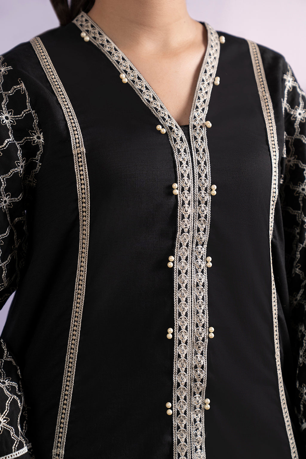 Embroidered Kurta Dupatta Trouser - 3339