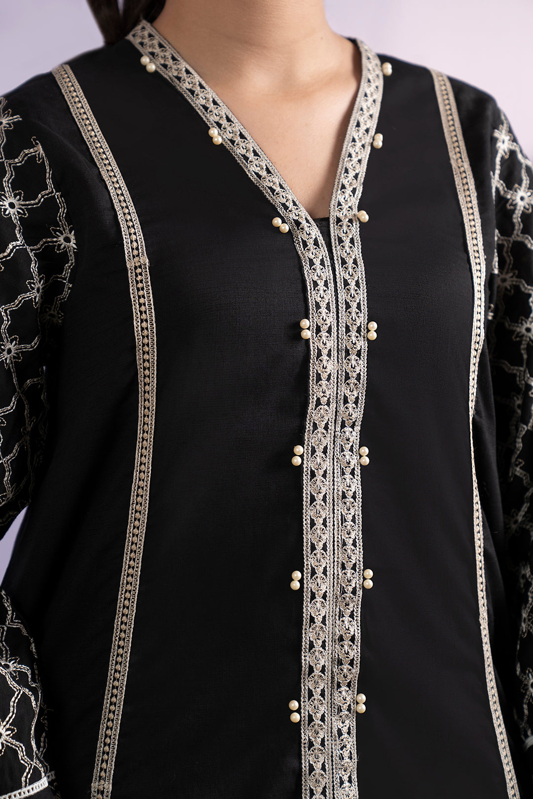 Embroidered Kurta Dupatta Trouser - 3339