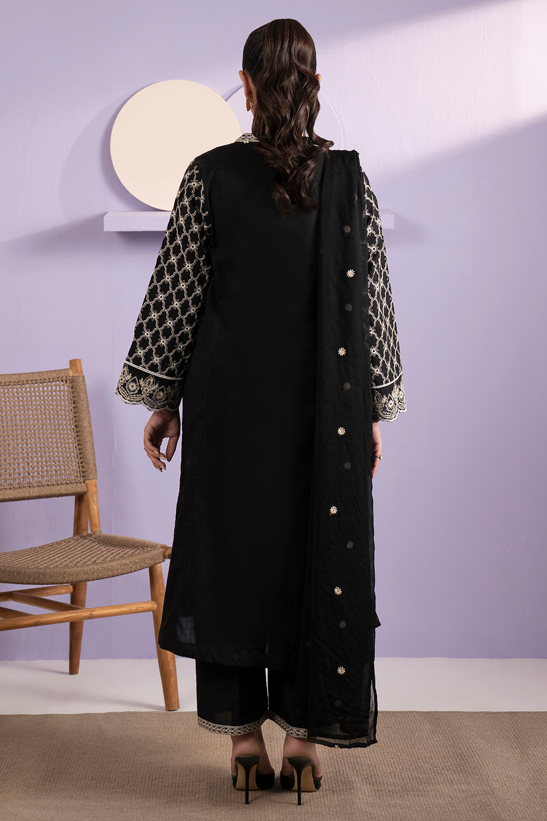 Embroidered Kurta Dupatta Trouser - 3339