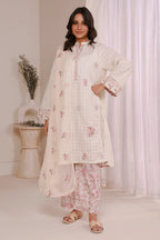 Embroidered Kurta Dupatta Trouser - 3340