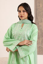 Embroidered Kurta Dupatta Trouser - 3341