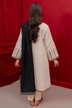 Embroidered Kurta Dupatta Trouser - 3342