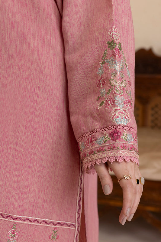 Embroidered Kurta Shawl Trouser - 3414