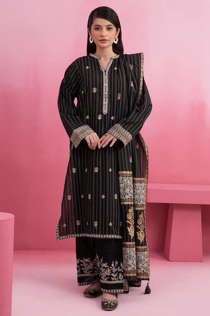 Embroidered Kurta Dupatta Trouser - 3415