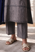 Embroidered Kurta Shawl Trouser - 3416