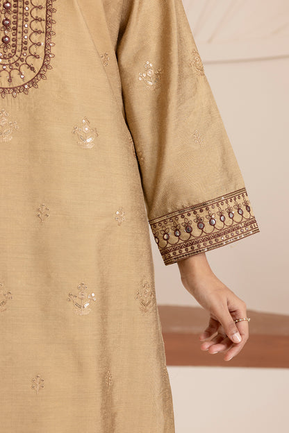 Embroidered Kurta Shawl Trouser - 3419