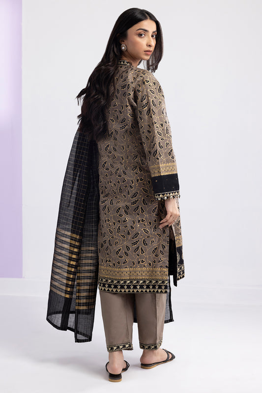 Embroidered Kurta Dupatta Trouser - 3421