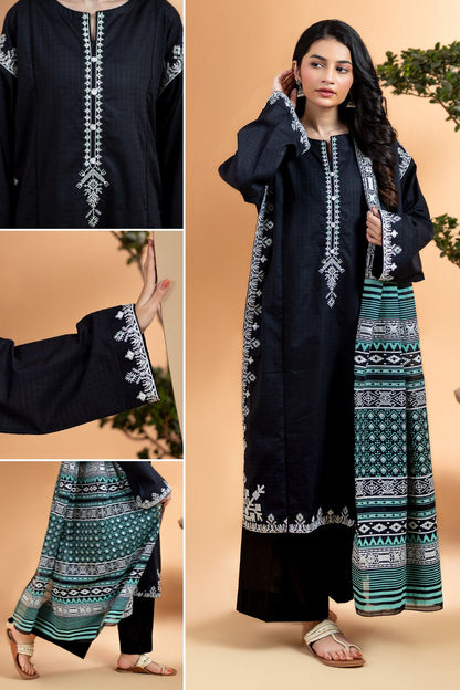 Embroidered Kurta Dupatta - 2505