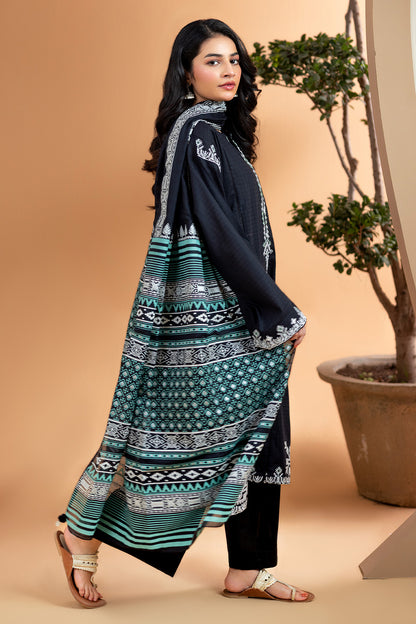 Embroidered Kurta Dupatta - 2505