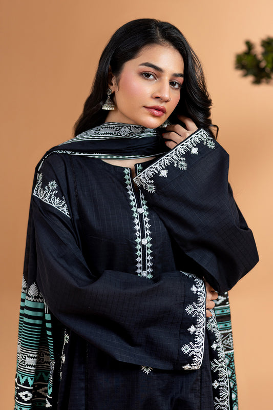Embroidered Kurta Dupatta - 2505