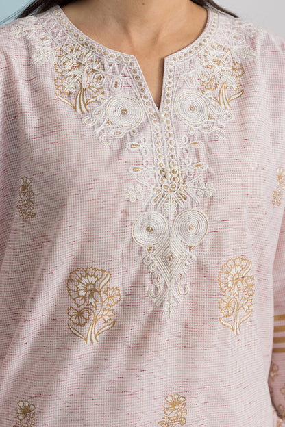 Embroidered Kurta Dupatta - 2506