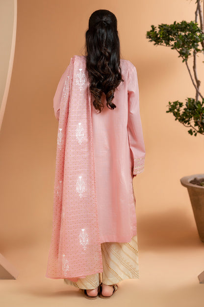 Embroidered Kurta Dupatta Trouser - 2500