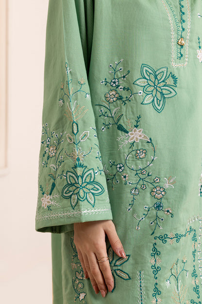 Embroidered Kurta Dupatta Trouser - 2501