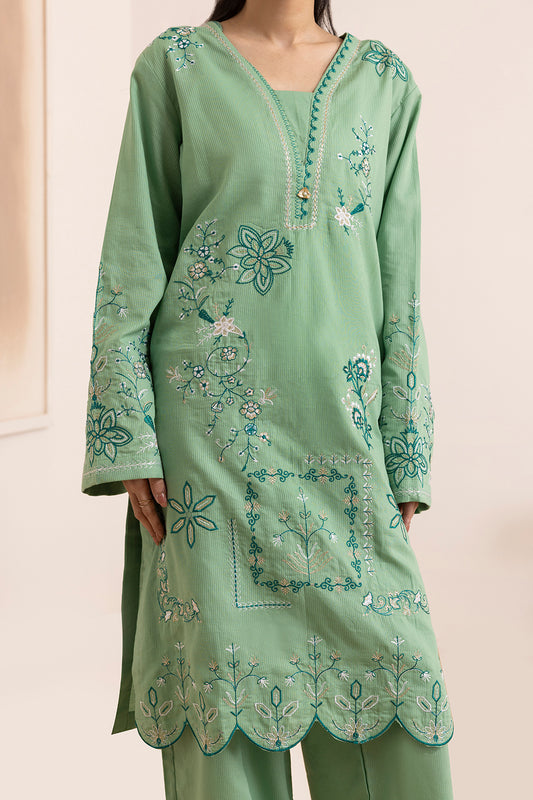 Embroidered Kurta Dupatta Trouser - 2501