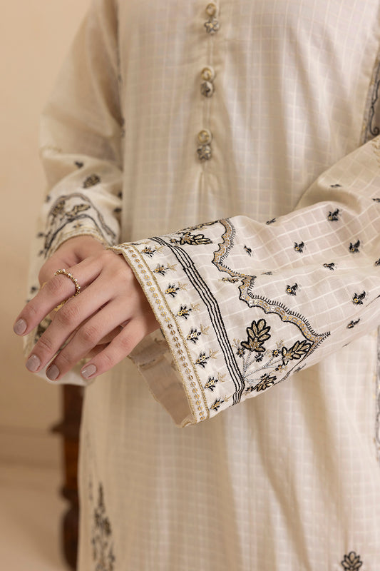 Embroidered Kurta Dupatta Trouser - 2502