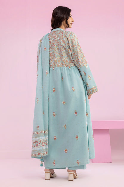 Embroidered Kurta Dupatta Trouser - 2504