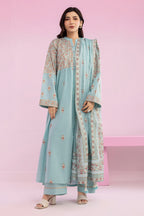 Embroidered Kurta Dupatta Trouser - 2504