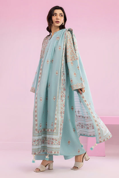 Embroidered Kurta Dupatta Trouser - 2504