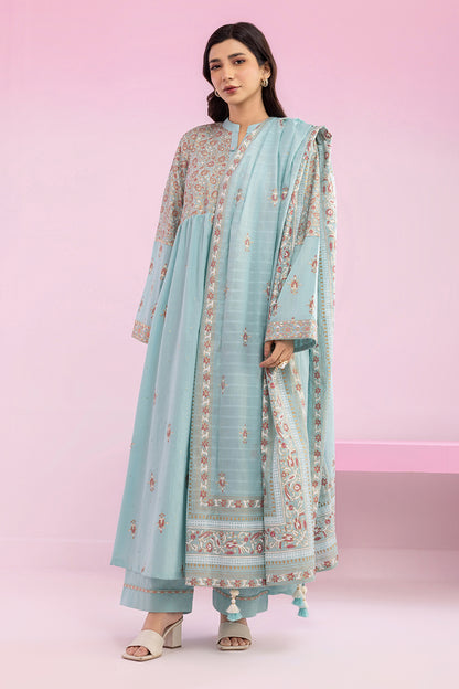 Embroidered Kurta Dupatta Trouser - 2504