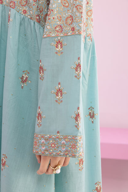Embroidered Kurta Dupatta Trouser - 2504