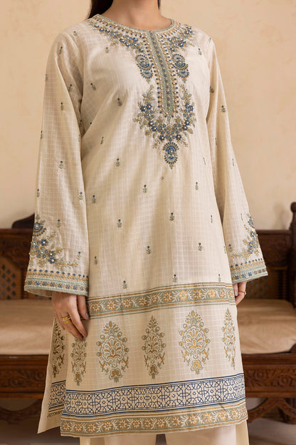 Embroidered Kurta Dupatta Trouser - 2509