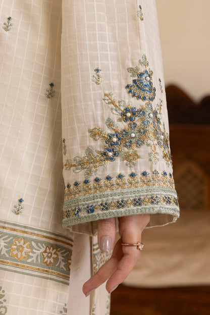 Embroidered Kurta Dupatta Trouser - 2509