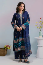 Embroidered Kurta Dupatta Trouser - 2510