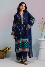 Embroidered Kurta Dupatta Trouser - 2510