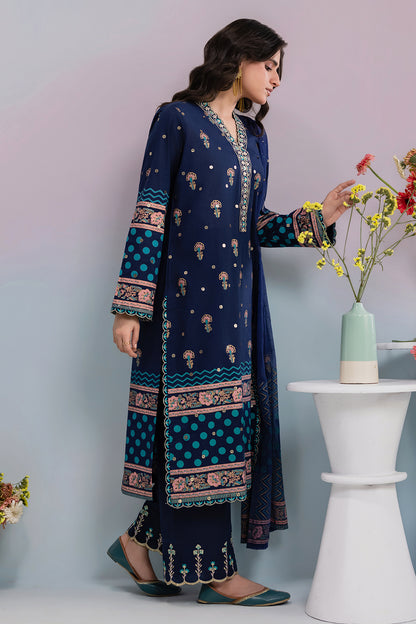 Embroidered Kurta Dupatta Trouser - 2510