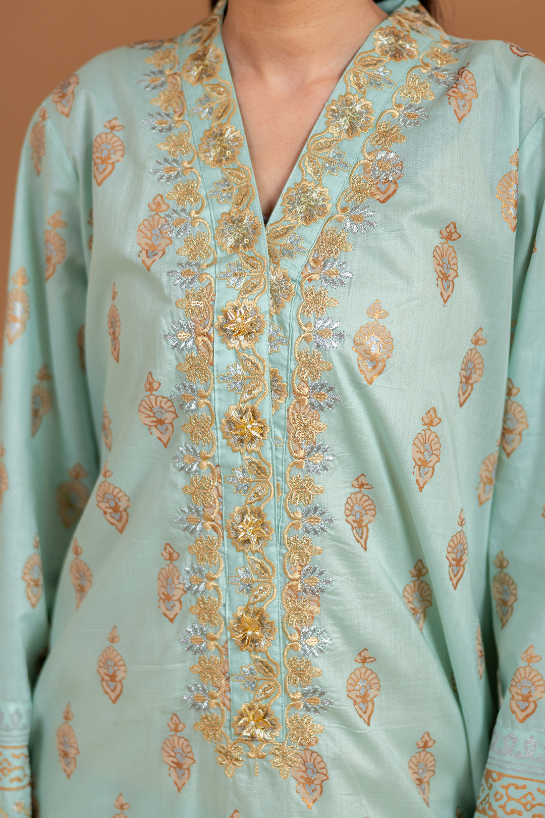 Embroidered Kurta Dupatta Trouser - 2511