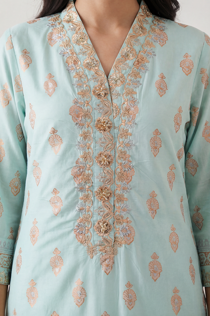 Embroidered Kurta Dupatta Trouser - 2511