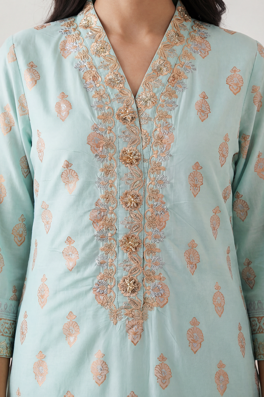 Embroidered Kurta Dupatta Trouser - 2511