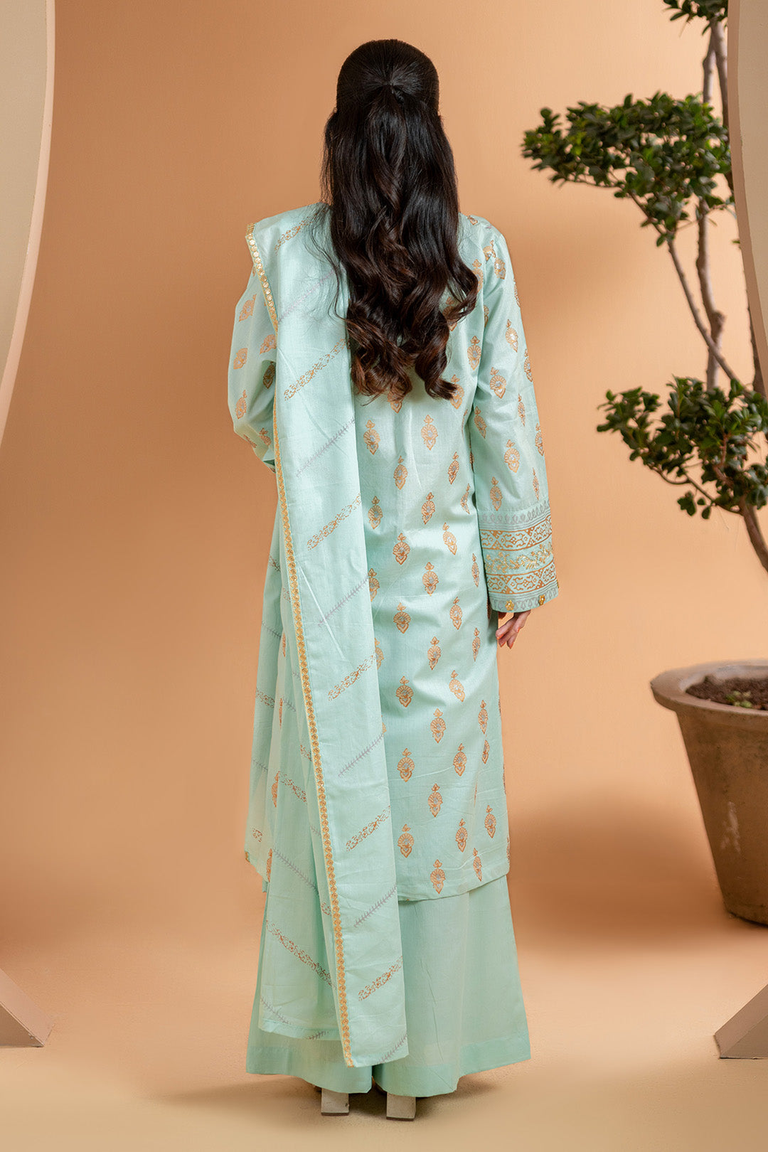 Embroidered Kurta Dupatta Trouser - 2511