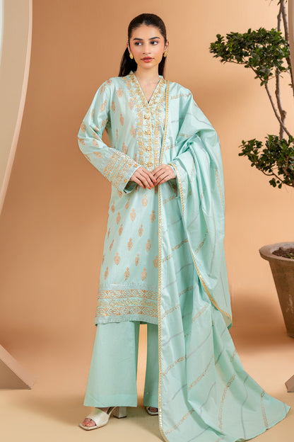 Embroidered Kurta Dupatta Trouser - 2511