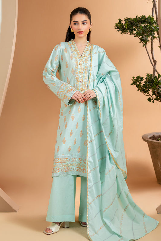Embroidered Kurta Dupatta Trouser - 2511