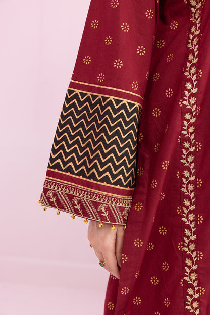 Embroidered Kurta Dupatta Trouser - 2512