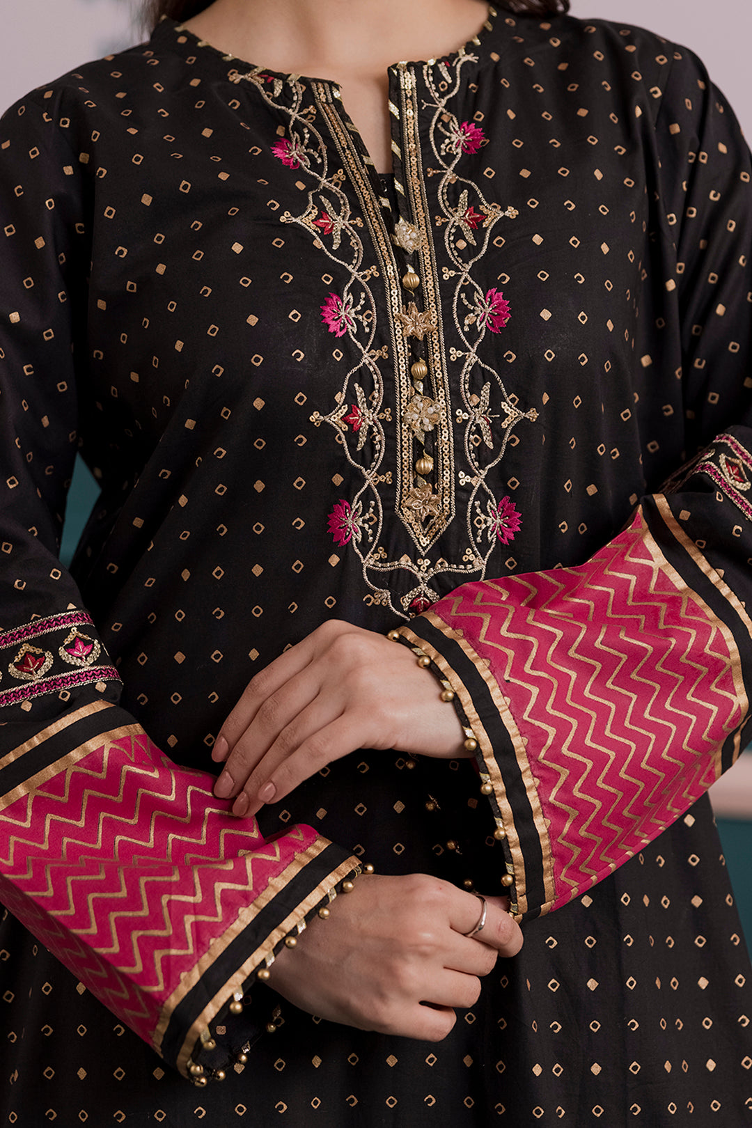 Embroidered Kurta Dupatta Trouser - 2514