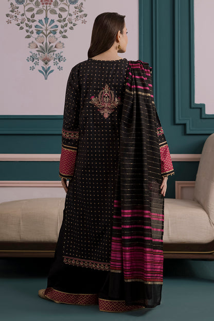 Embroidered Kurta Dupatta Trouser - 2514
