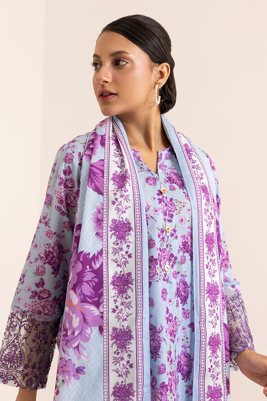 Embroidered Kurta Dupatta Trouser - 2633