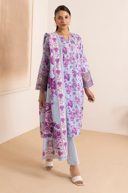 Embroidered Kurta Dupatta Trouser - 2633