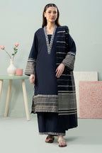Embroidered Kurta Dupatta Trouser - 3338