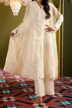 Front Open Frock With Crushed Plazo - 0711
