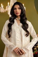 Front Open Frock With Crushed Plazo - 0711