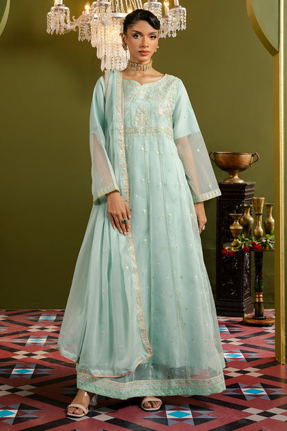 Frock With Trousers & Dupatta - 0715