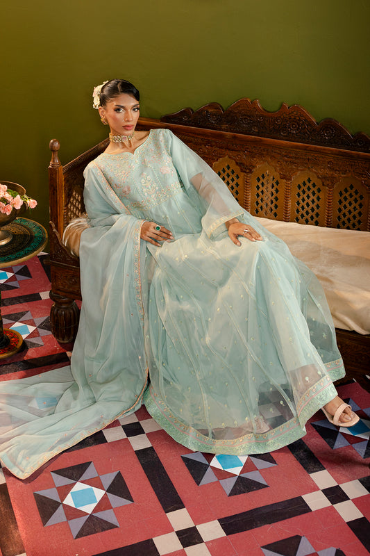 Frock With Trousers & Dupatta - 0715