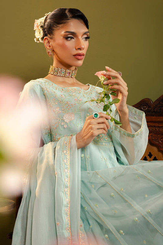 Frock With Trousers & Dupatta - 0715